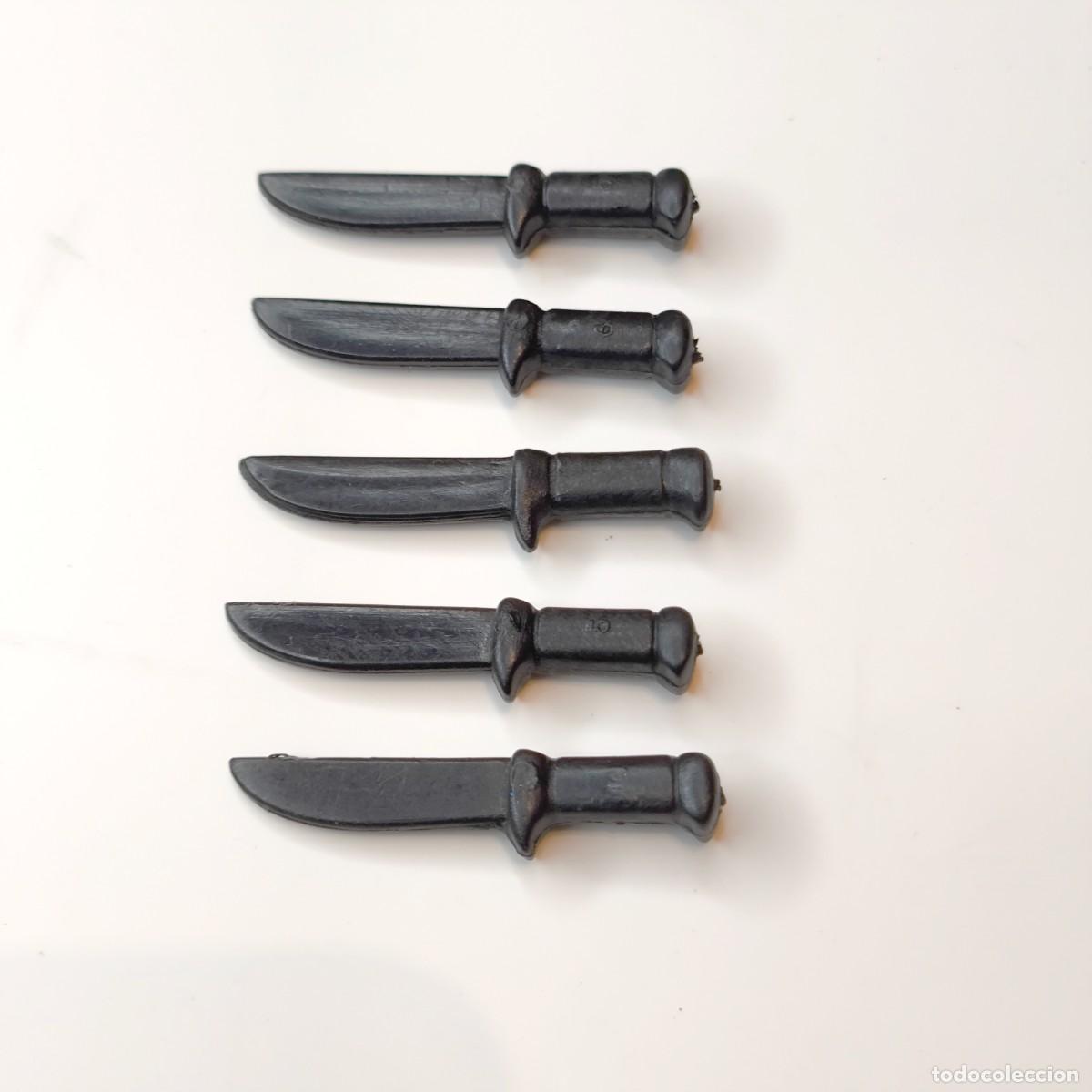 Playmobil: Playmobil Lote de cinco cuchillos color negro. N1