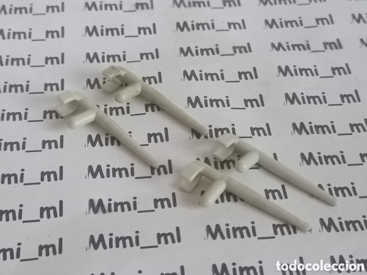 Playmobil: Playmobil 2 pares muletas grises primera &eacute;poca adulto hospital ambulancia cl&iacute;nica