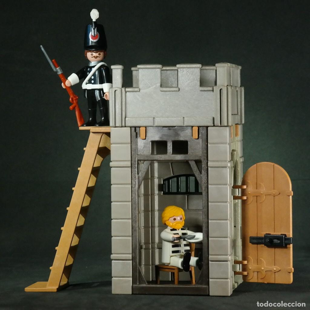 Playmobil: Playmobil peque&ntilde;a carcel con soldado y prisionero ☼