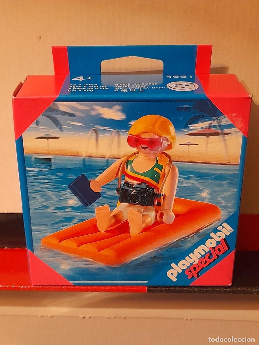Playmobil: Playmobil special figuras, chica con colchoneta en la playa