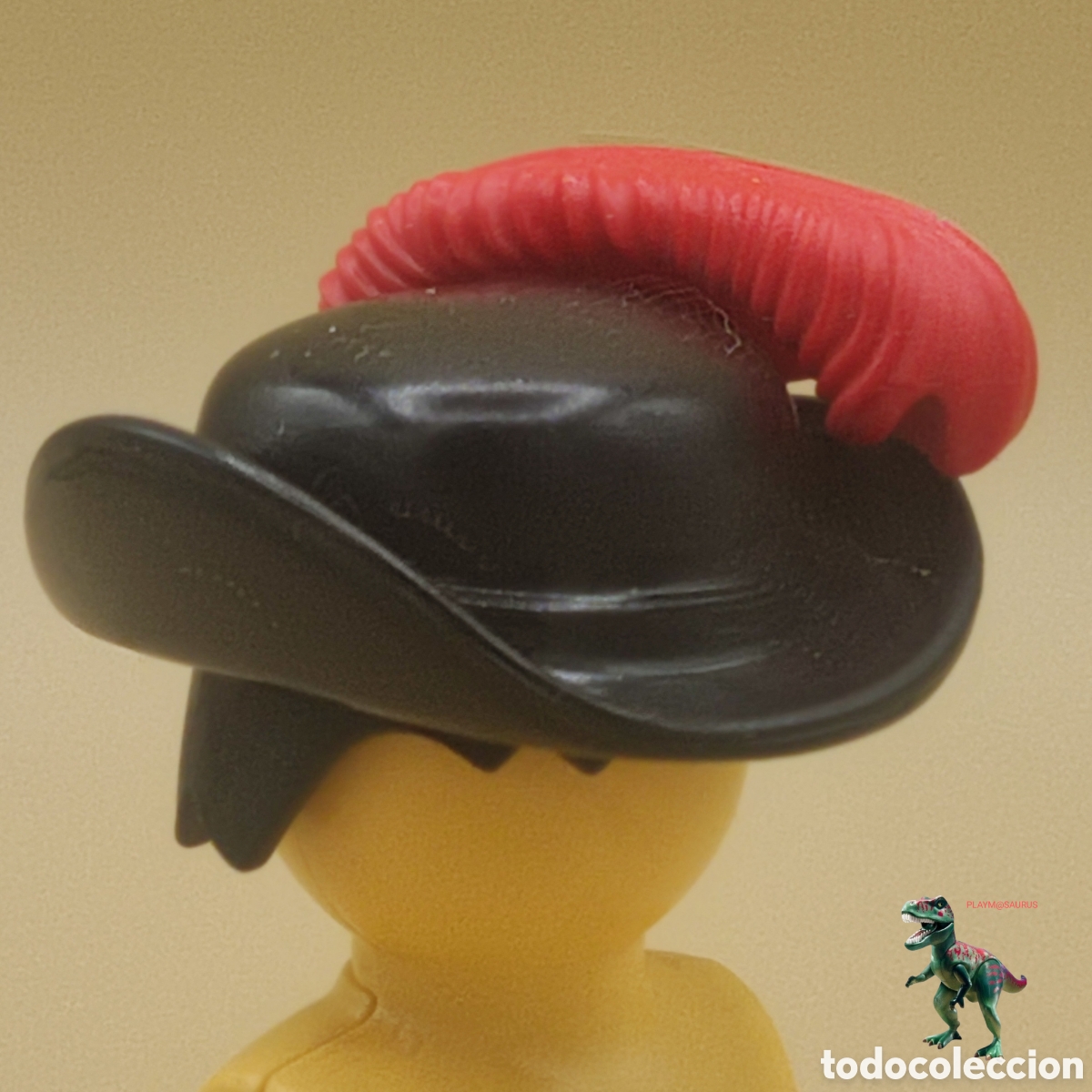 Playmobil: Playmobil sombrero negro con pluma mosquetero soldado tercio espa&ntilde;ol capitan pirata caballero epoca