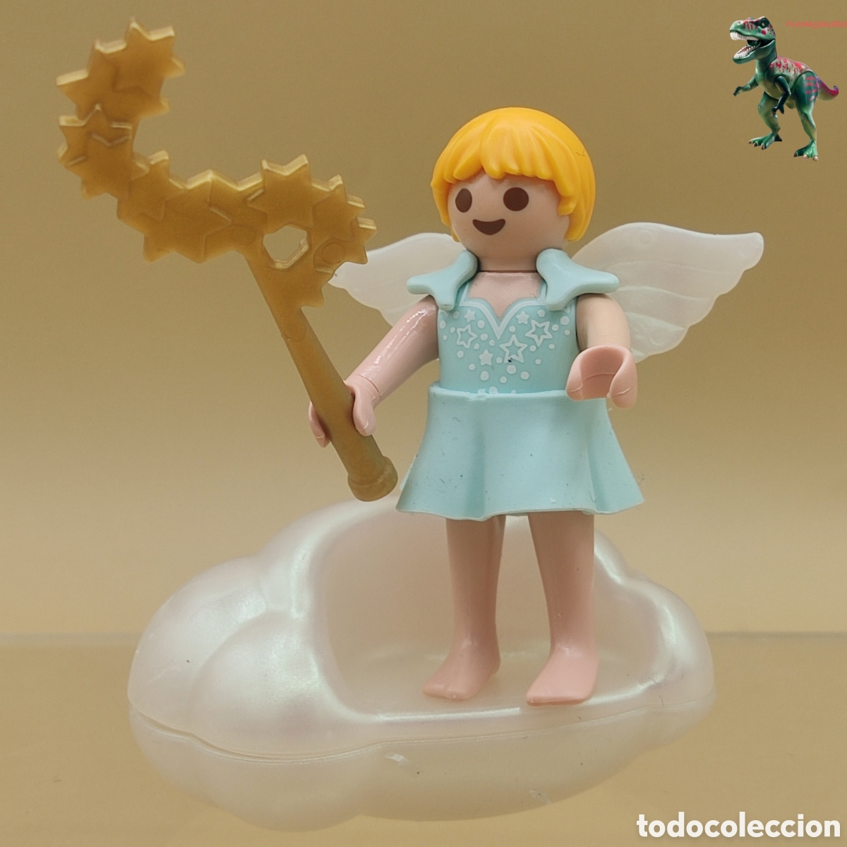 Playmobil: Playmobil figura ni&ntilde;a hada madrina angel portal de belen angelito sofa nube navidad