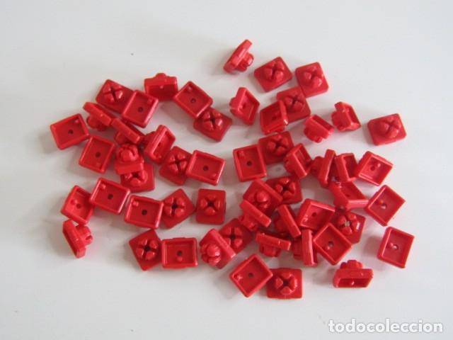 Playmobil: DIFICIL LOTE DE 50 UNIONES ROJAS PARA EDIFICIOS SYSTEM-X PLAYMOBIL - Foto 1