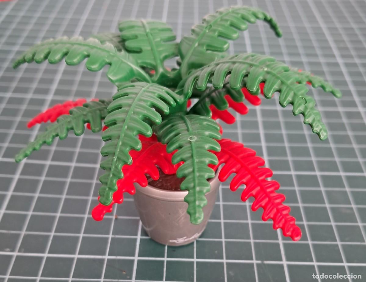 Playmobil: Maceta con helechos de playmobil. Casa decoraci&oacute;n vegetaci&oacute;n