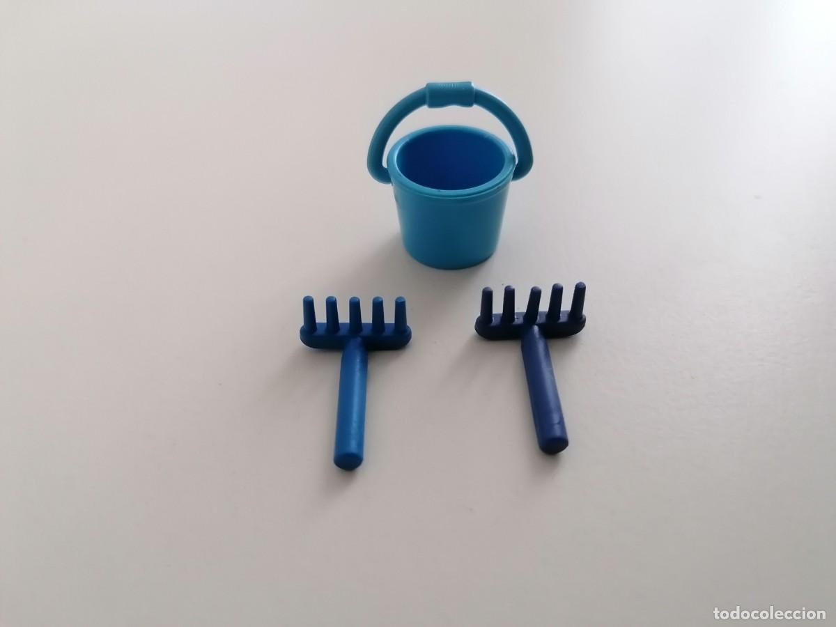 Playmobil: Playmobil Lote de Cubo de Playa con Palas Buen Estado