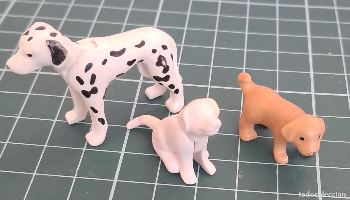 Playmobil: 3 cachorros de perros de playmobil. Dalmata labrador
