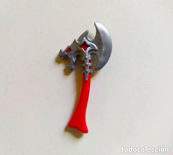 Playmobil: PLAYMOBIL MEDIEVAL ARMA HACHA ROJA - Foto 1