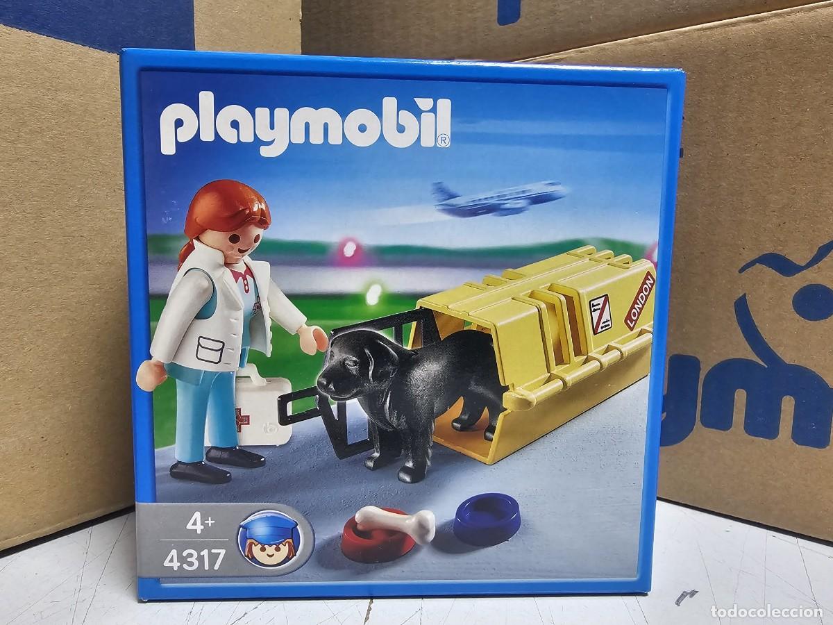 Playmobil: PLAYMOBIL 4317 VETERINARIAY CAJA DE TRANSPORTE PERROS A&Ntilde;O 2005, NUEVO, CERRADO