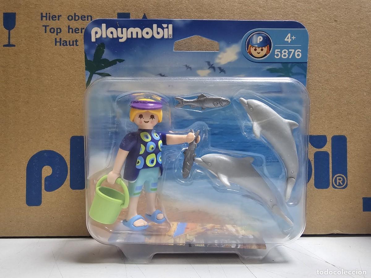 Playmobil: PLAYMOBIL 5876 CUIDADORA CON DELFINES 2008, NUEVO, CAJA CERRADA