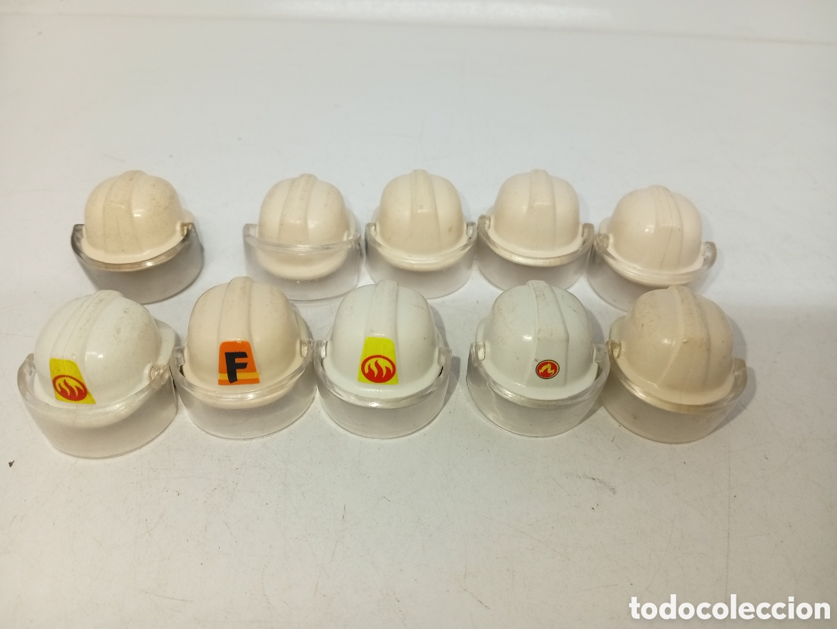 Playmobil: Playmobil cascos bomberos
