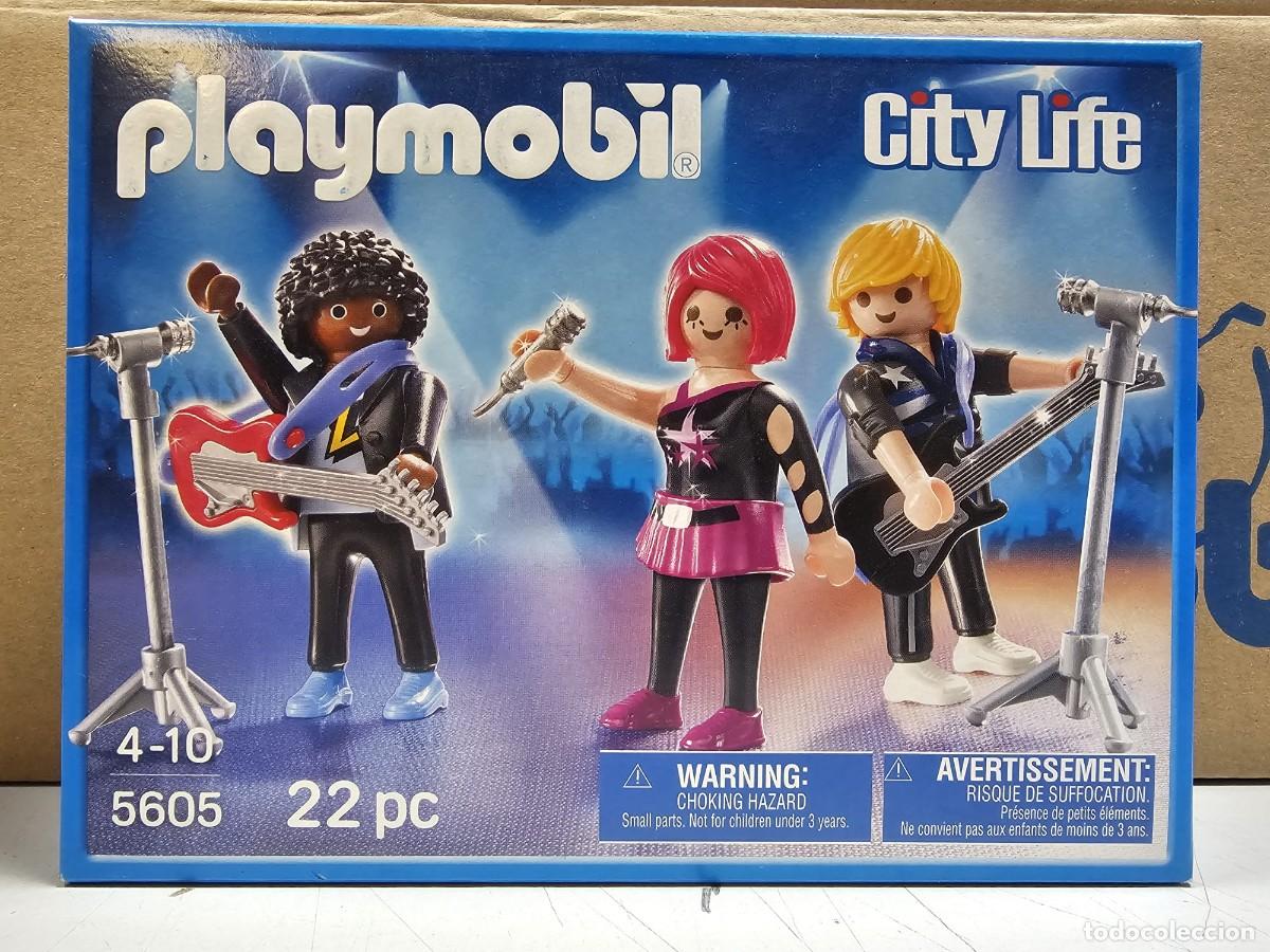 Playmobil: PLAYMOBIL 5605 POP STARS BANDA, A&Ntilde;O 2012, NUEVO, CERRADO
