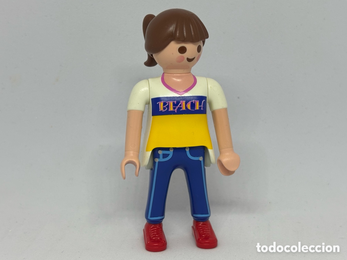 Playmobil: Playmobil chica coleta marr&oacute;n