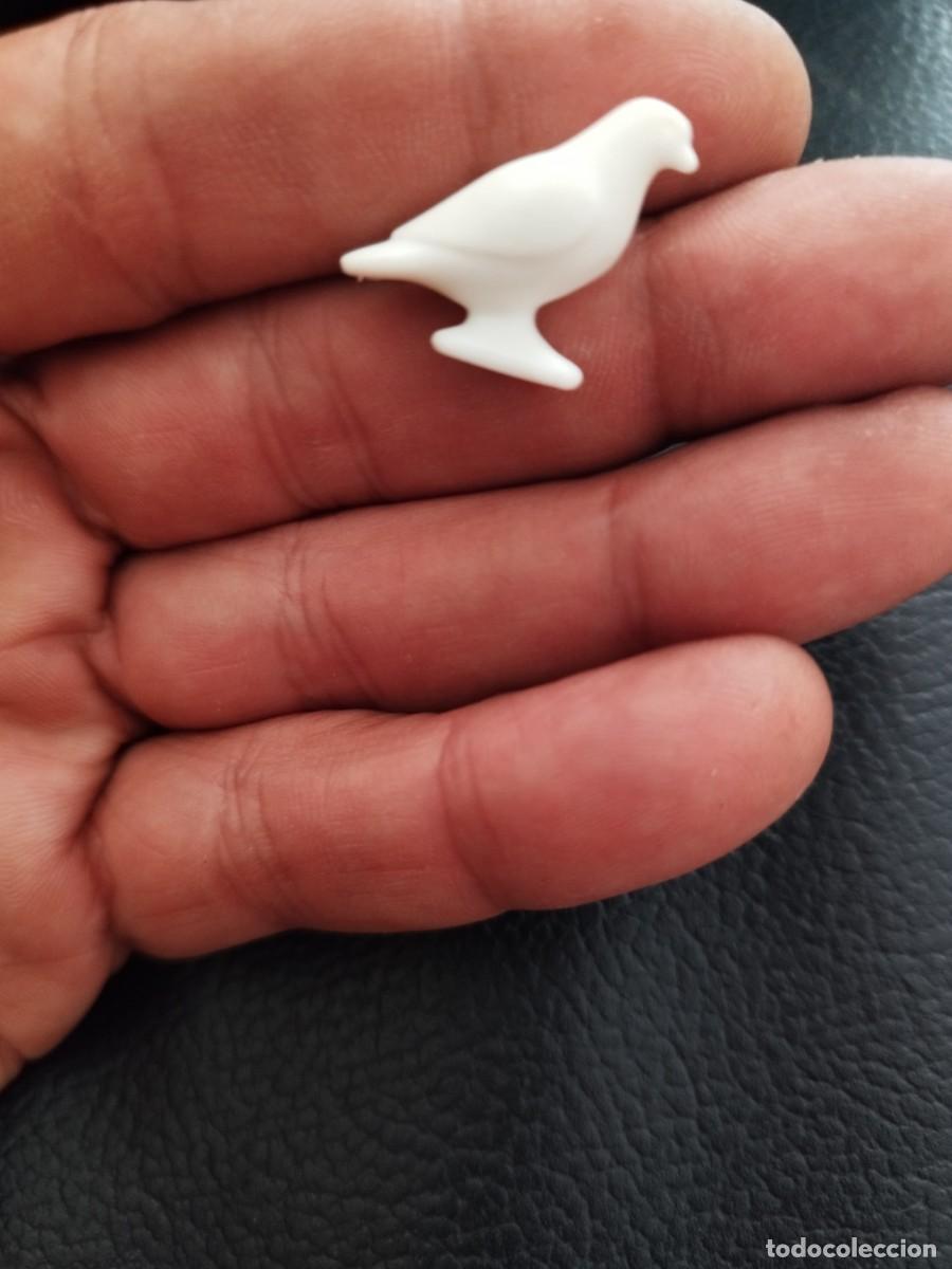 Playmobil: Figura Playmobil, peque&ntilde;a ave, p&aacute;jaro de color blanco.