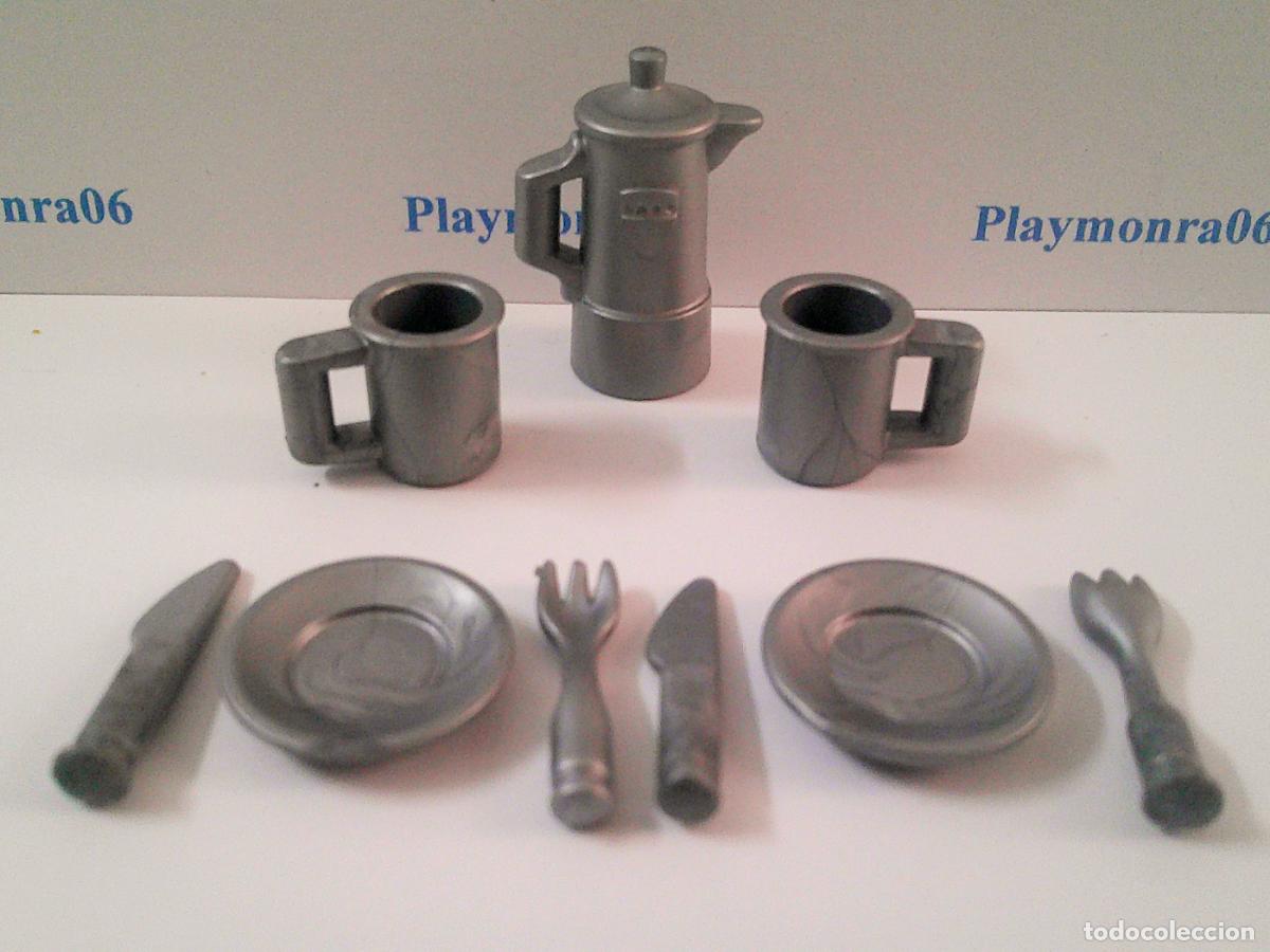 Playmobil: PLAYMOBIL P040 * CAFETERA CON TAZA PLATO Y CUBIERTO ESCENAS OESTE