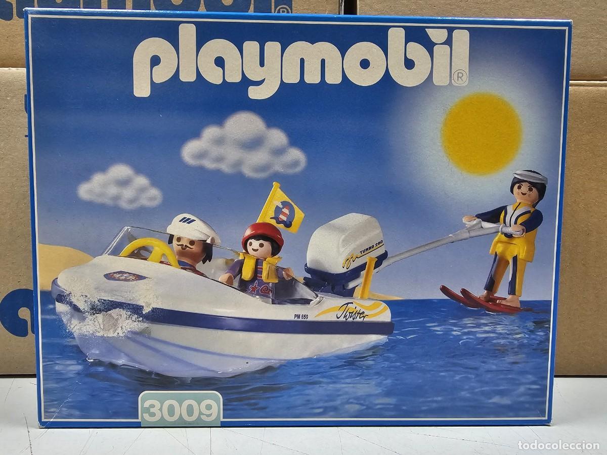 Playmobil: PLAYMOBIL 3009 LANCHA Y ESQU&Iacute; ACU&Aacute;TICO, A&Ntilde;O 1998, NUEVO, CERRADO