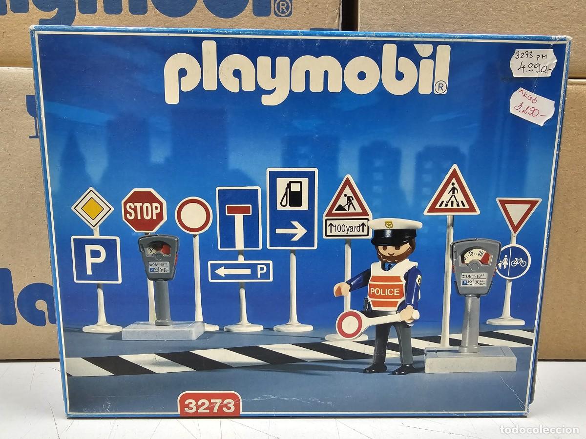 Playmobil: PLAYMOBIL 3273 GUARDIA DE TR&Aacute;FICO CON SE&Ntilde;ALES, A&Ntilde;O 2001, NUEVO, CERRADO