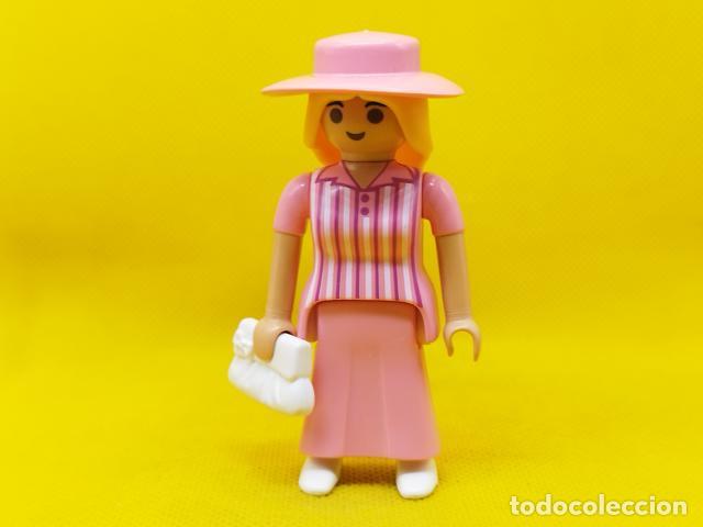 Playmobil: Playmobil Mujer victoriana con vestido rosa, se&ntilde;ora vintage