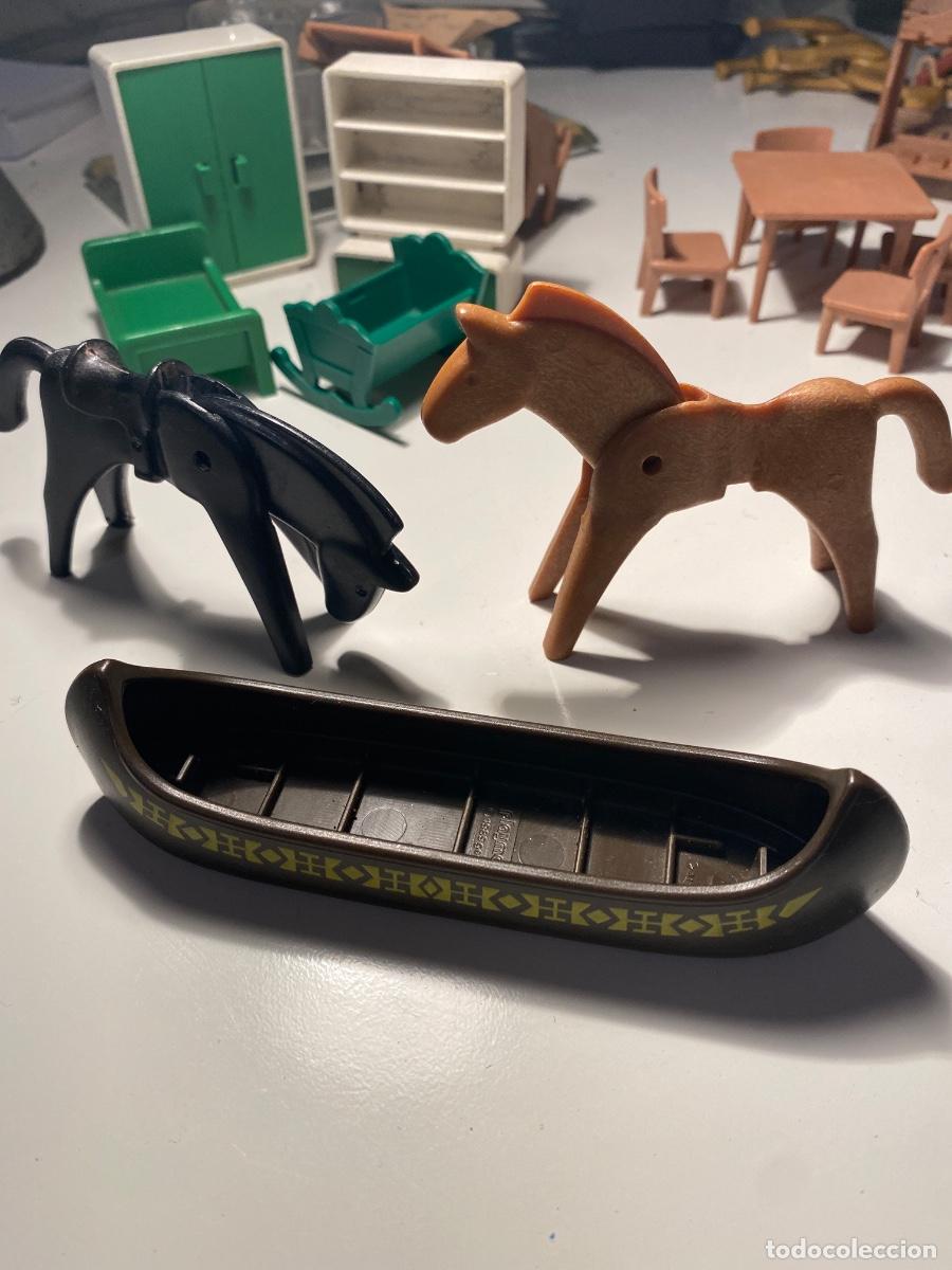 Playmobil: Caballos y canoa de playmobil - Foto 1