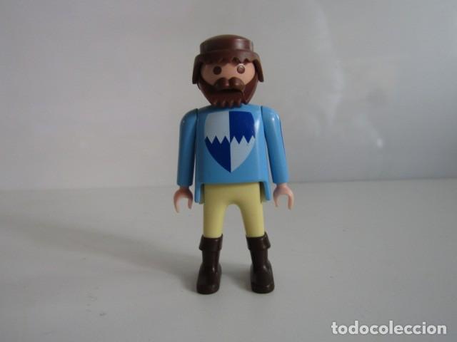 Playmobil: DIFICIL FIGURA CETRERO MEDIEVAL AZUL ANTIGUO ESPECIAL 3628 PLAYMOBIL