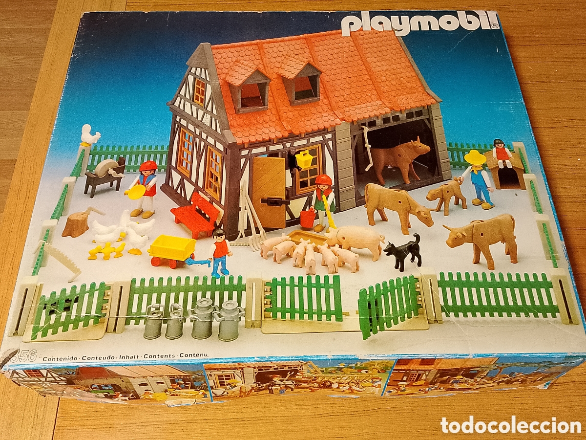 Playmobil: Granja playmobil a&ntilde;o 1984 a falta de 3 accesorios ver im&aacute;genes y descripcion