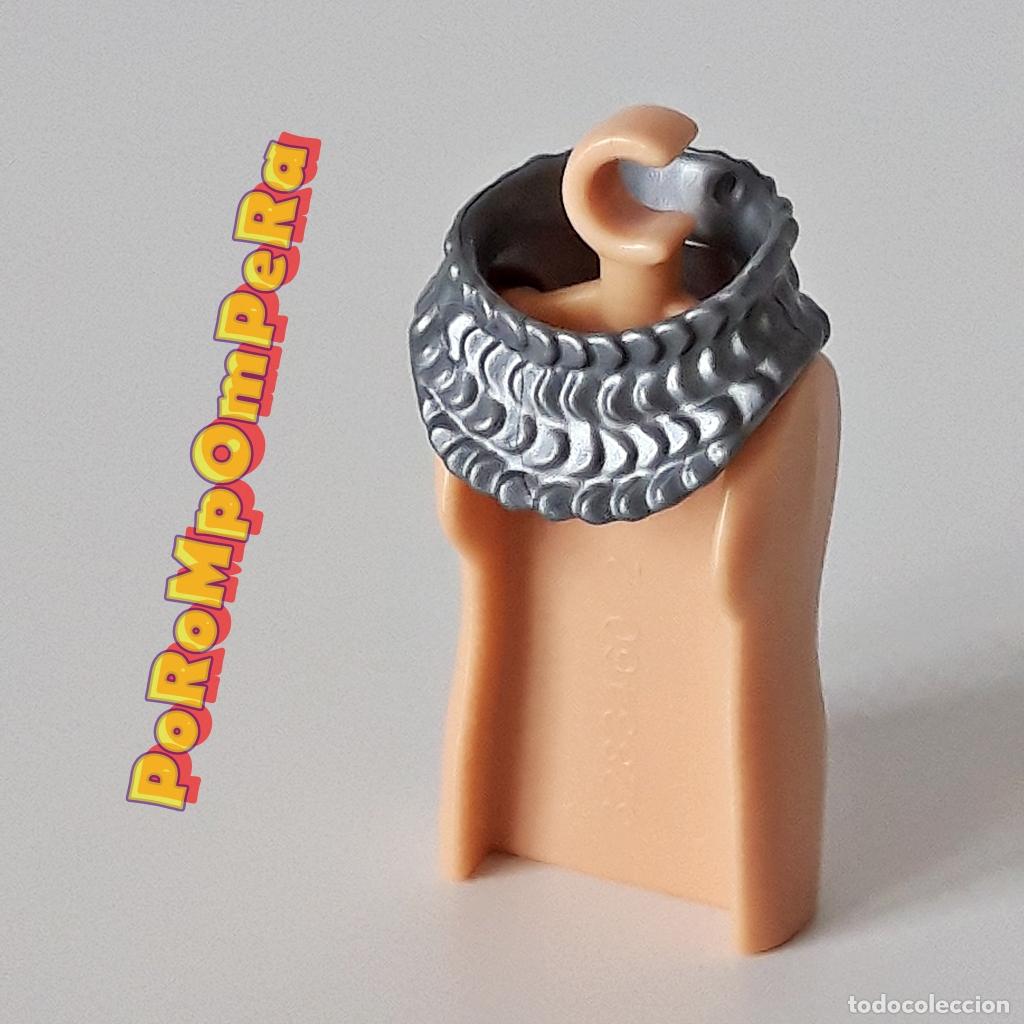 Playmobil: PLAYMOBIL CUELLO COTA DE MALLA PLATEADO ARMADURA CUSTOM/COMPLETAR CABALLERO MEDIEVAL MDV