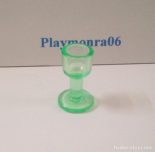 Playmobil: PLAYMOBIL P040 * COPA TRASLUCIDA VERDE VINO MENAJE MESA BAR