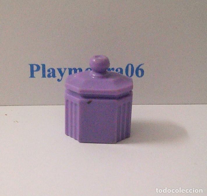 Playmobil: PLAYMOBIL P041 * TARRO BOTE VIOLETA MAQUILLAJE TOCADOR AZUCARERO COCINA CASA VICTORIANA