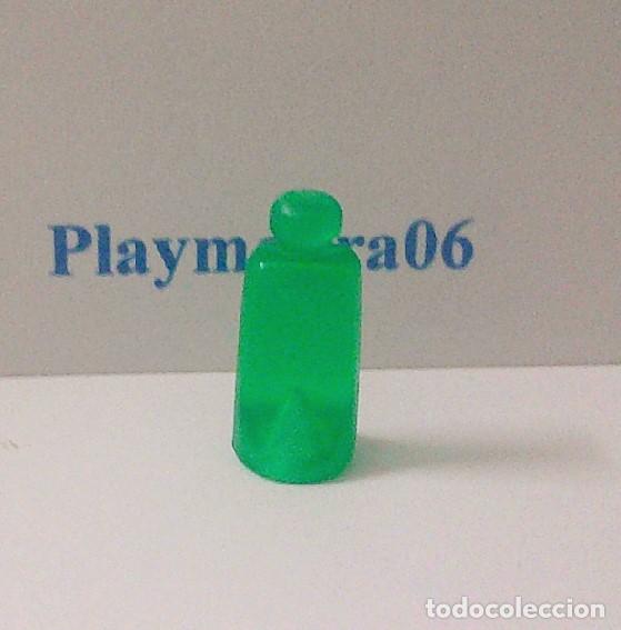 Playmobil: PLAYMOBIL P041 * BOTE BOTELLA CHAMPU COLONIA VERDE TRASLUCIDO