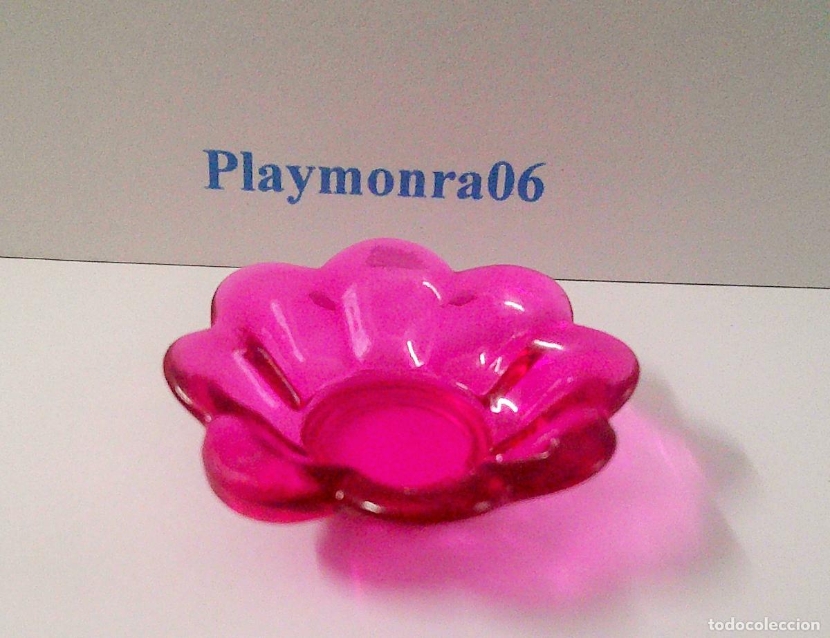Playmobil: PLAYMOBIL P040 * FUENTE BANDEJA FUCSIA TRASL&Uacute;CIDA DECORACION SOBREMESA VICTORIANA