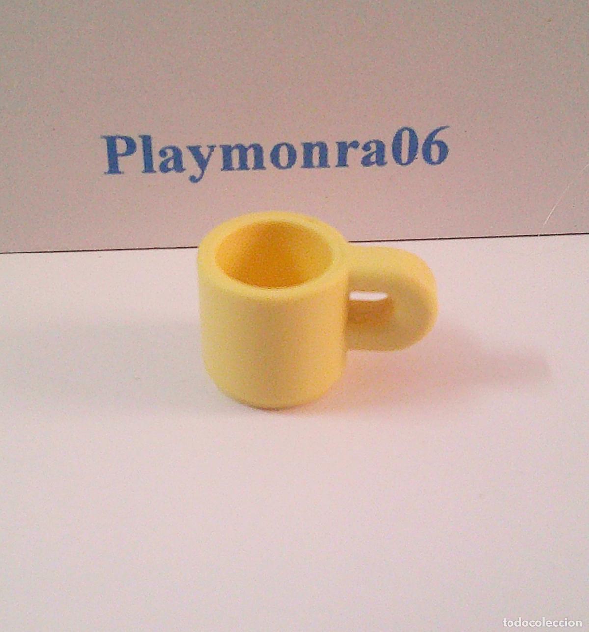 Playmobil: PLAYMOBIL P040 * TAZA TE CAFE AMARILLO PAJA ESCENAS CITY