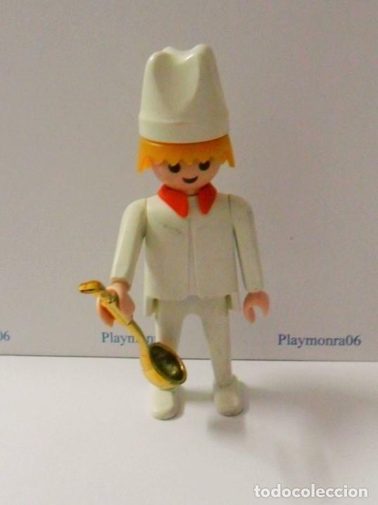Playmobil: PLAYMOBIL P209 * PERSONAJE FIGURA HOMBRE MEDICO COCINERO CON GORRO