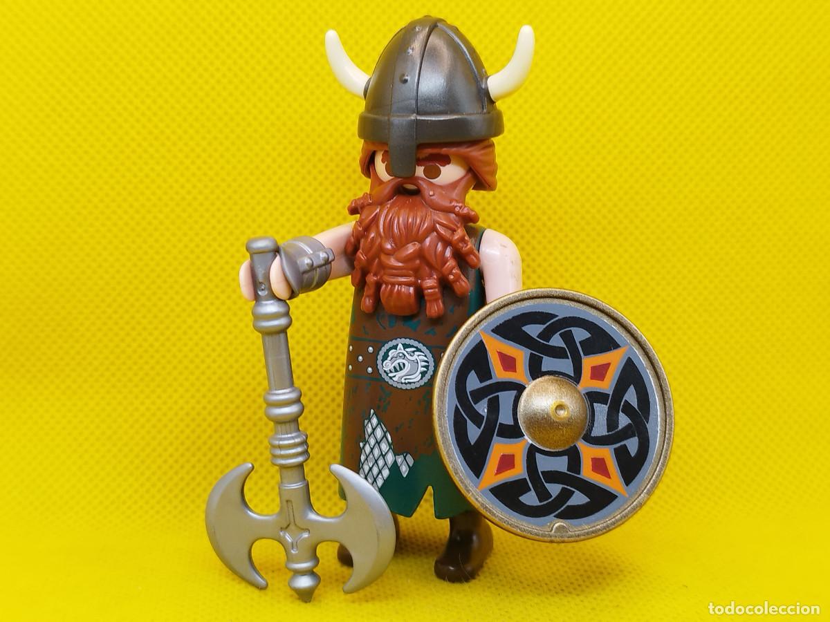 Playmobil: Playmobil Conde vikingo, guerrero vikingo con hacha de combate