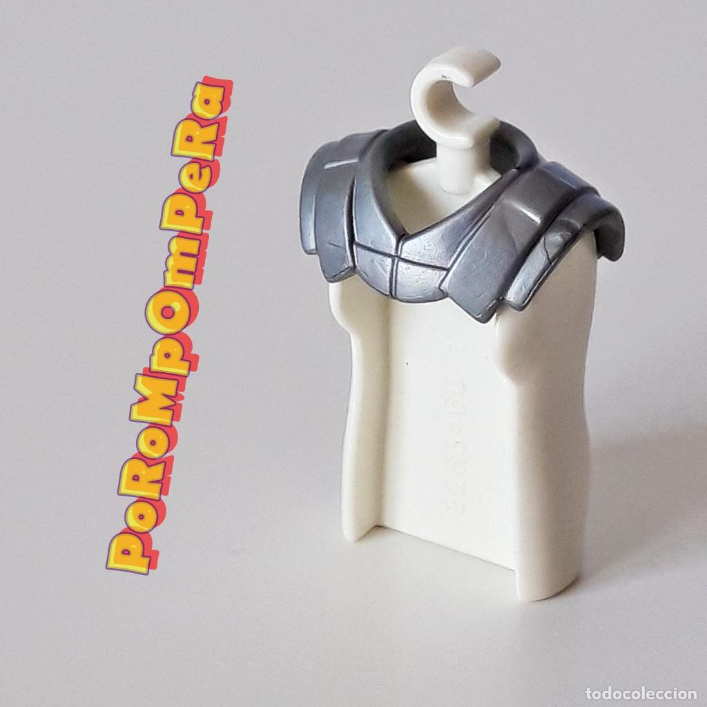 Playmobil: PLAYMOBIL PECHERA ARMADURA PLATEADA ESPALDAR CUELLO CABALLERO MEDIEVAL CENTURI&Oacute;N ROMANO MDV