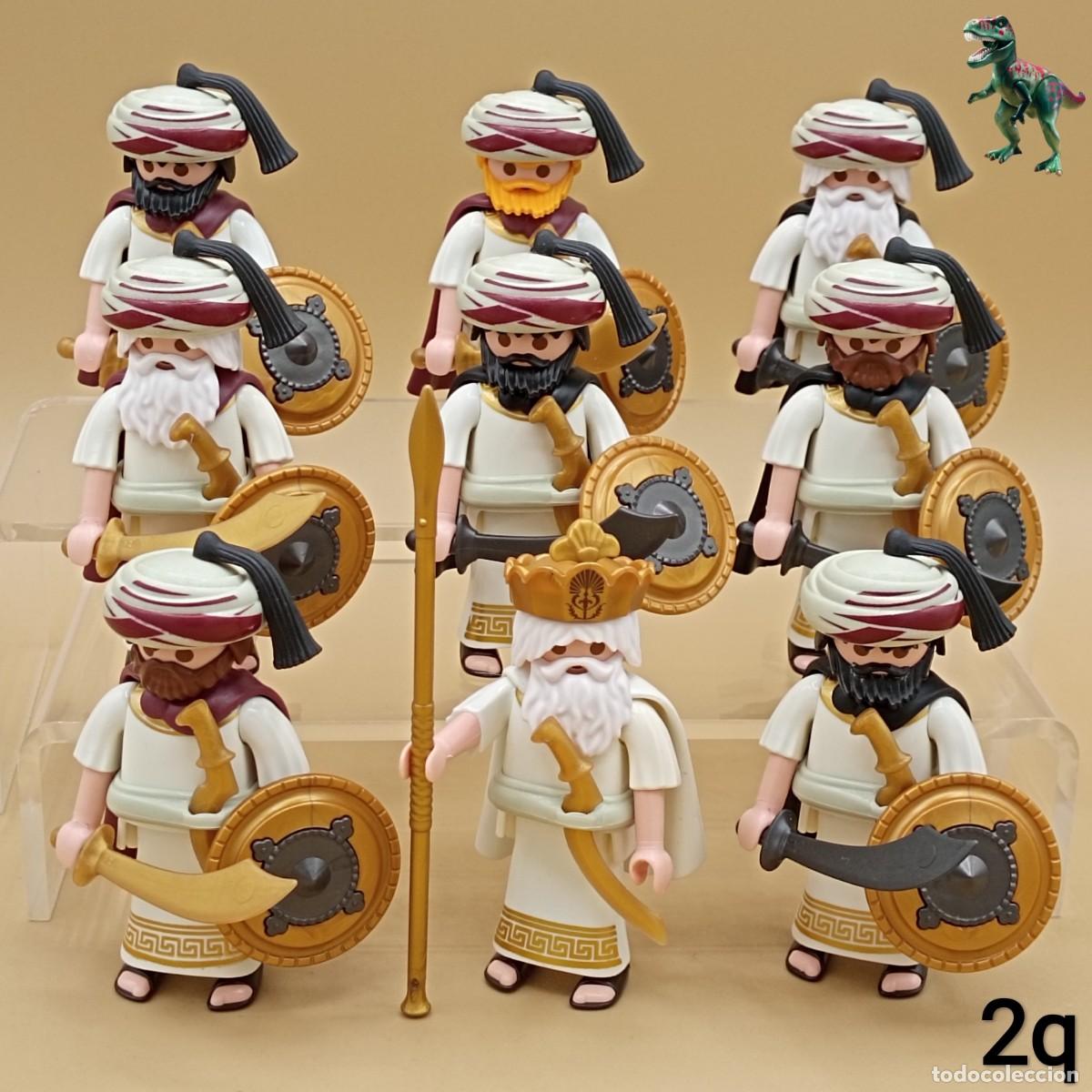 2 Têtes Playmobil Vintage - Thème égyptien, Arabe, Indien, Pirate - Occasion