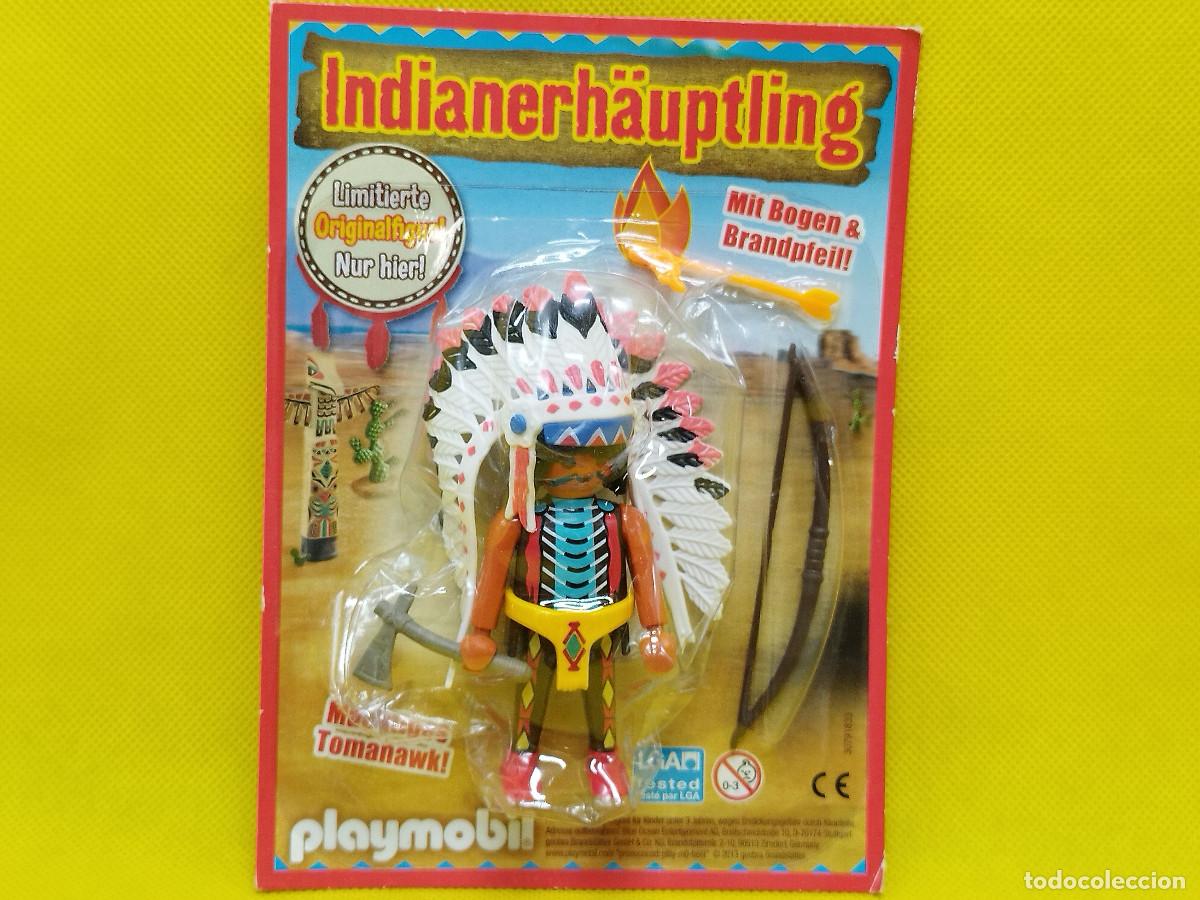 Playmobil: Playmobil Jefe indio con arco y flecha con llama