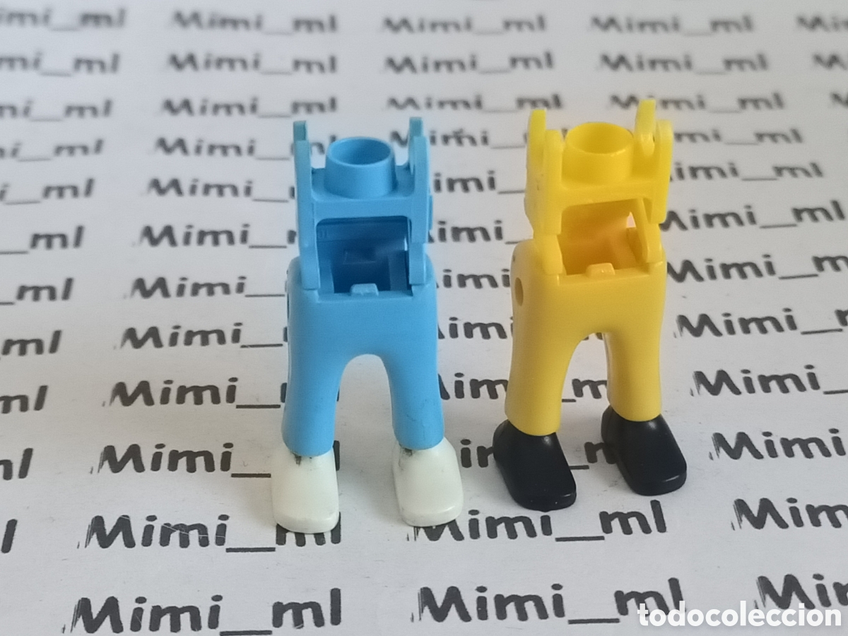 Playmobil: Playmobil 2 pares piernas con esqueleto ni&ntilde;o ni&ntilde;a recambios figuras