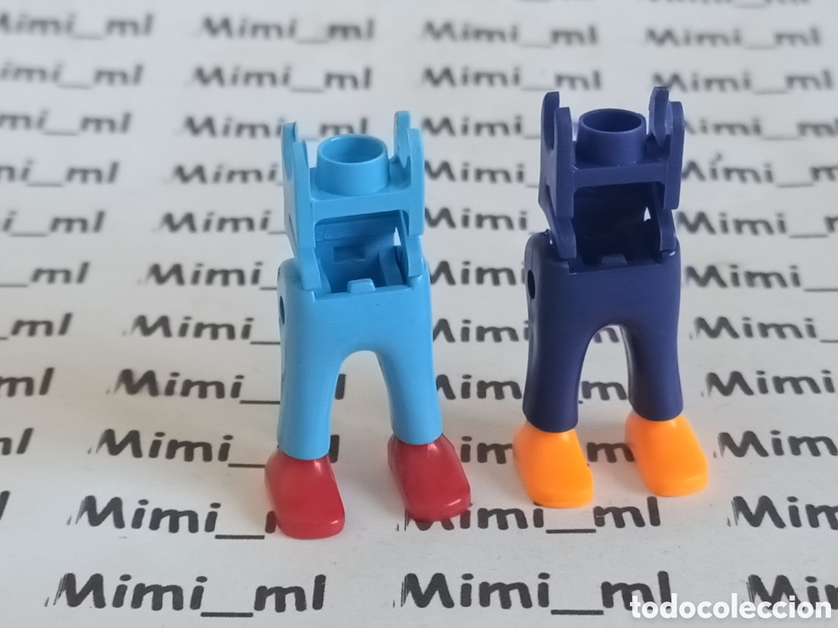 Playmobil: Playmobil 2 pares piernas con esqueleto ni&ntilde;o ni&ntilde;a recambios figuras