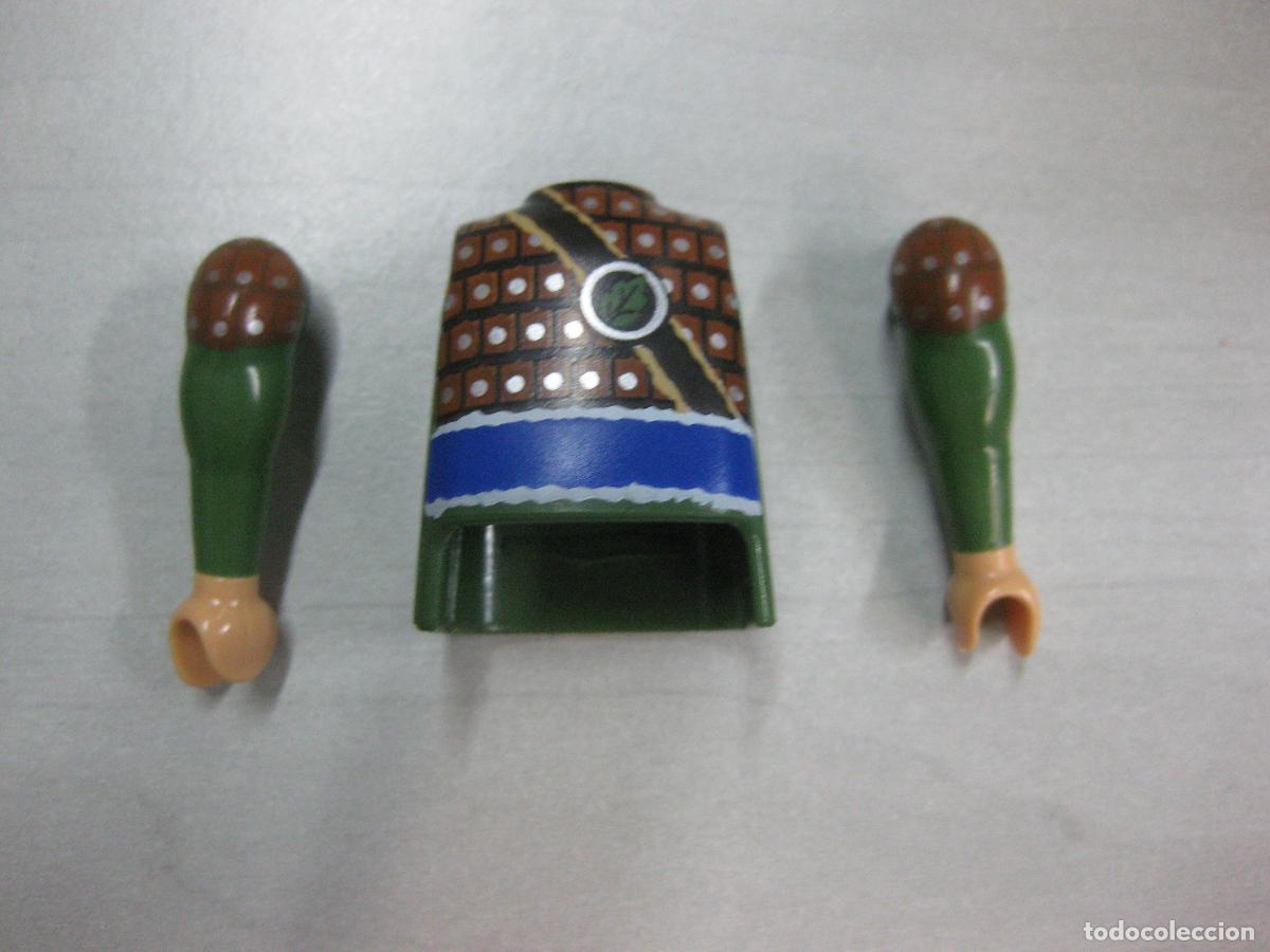 Playmobil: playmobil recambio cuerpo vikingo + 2 brazos musculosos - sob2