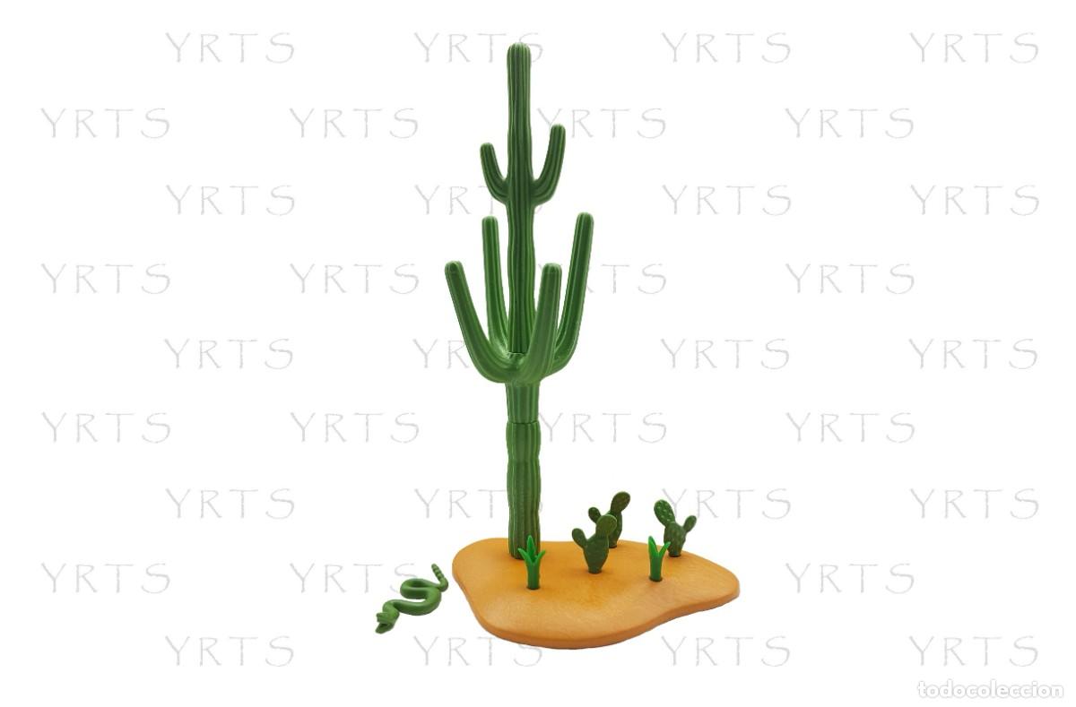 Playmobil: Playmobil 1003 Cactus Gigante y Serpiente de Cascabel Western &iexcl;New! (20cm Altura aprox.)