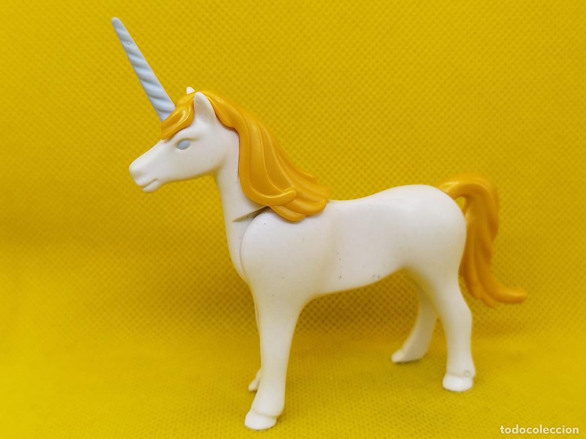 Playmobil: Playmobil Unicornio con pelo dorado, animal mitol&oacute;gico