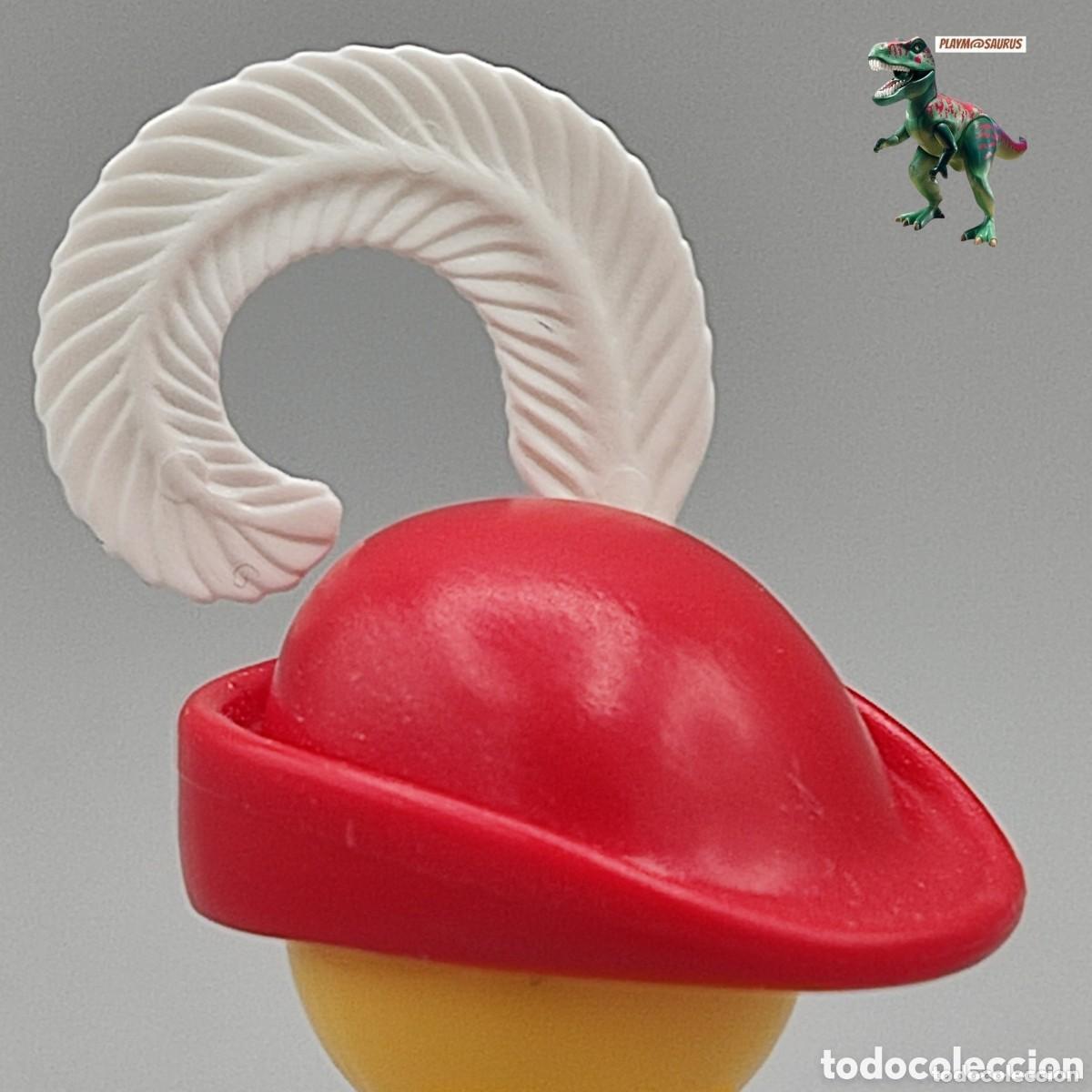 Playmobil: Playmobil sombrero rojo con pluma medieval cazador arquero trovador paje 3626 3627 3665 robin hood
