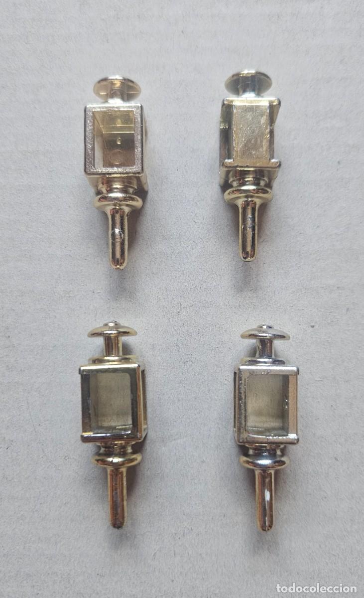 Playmobil: Playmobil Lote 4 Farol linterna candil l&aacute;mpara dorada - barco pirata medieval barca bote diligencia