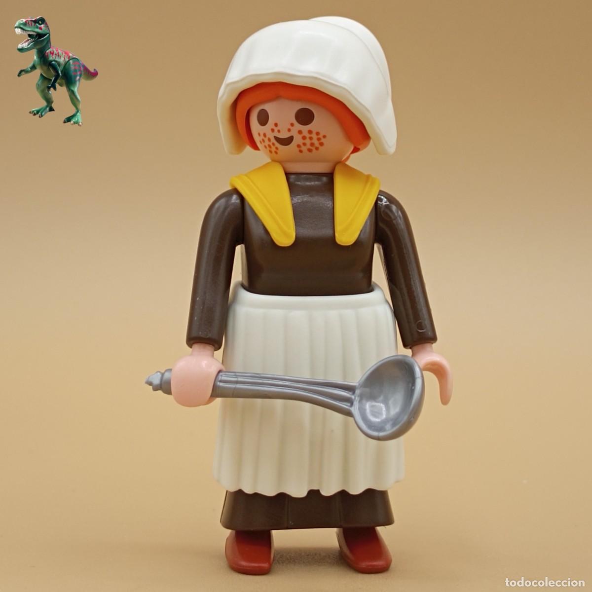 Playmobil: Playmobil figura mujer criada sirvienta salon mansion victoriana cocina 5322