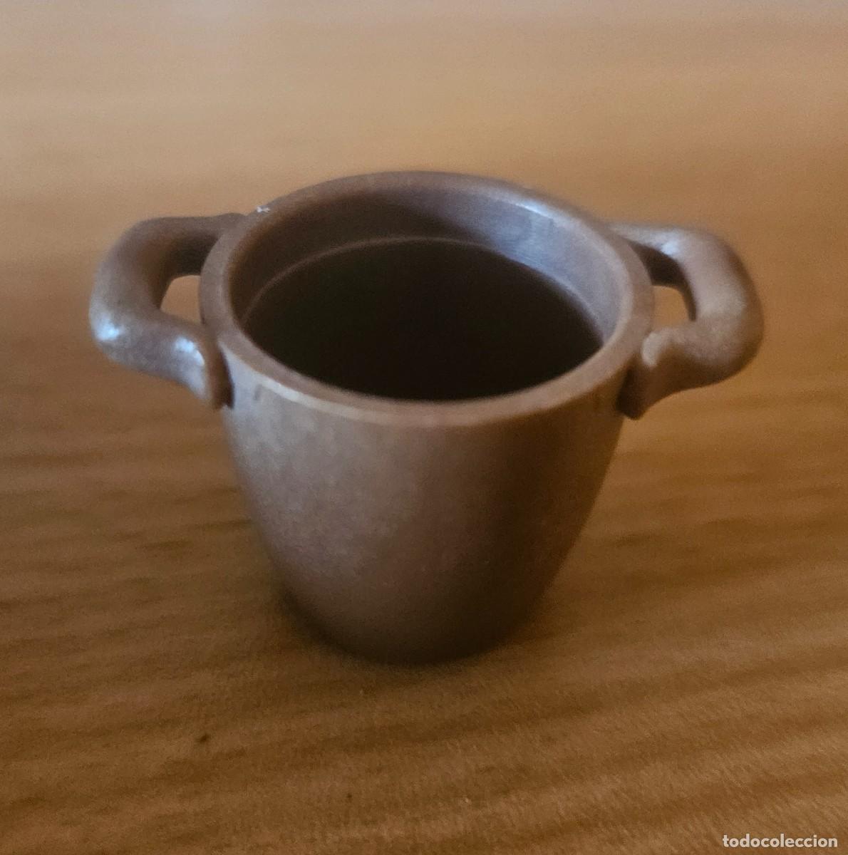 Playmobil: Playmobil parte de tinaja cantaro anfora marr&oacute;n con asas medieval &aacute;rabes beduinos piezas accesorios