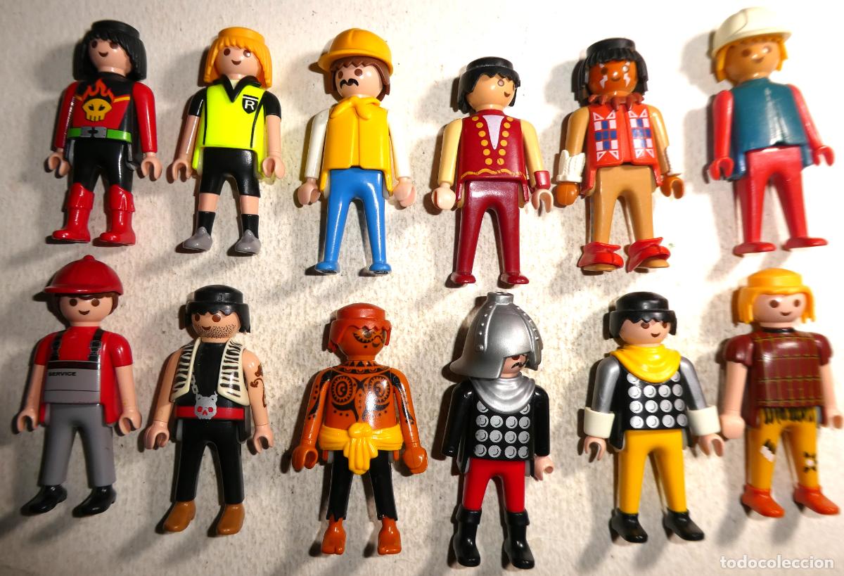 Playmobil: lote variado de 12 mu&ntilde;ecos de Playmobil - Foto 1