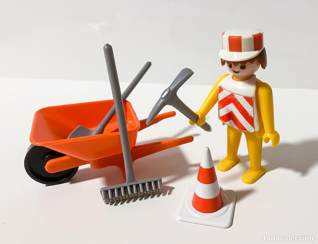 Playmobil: OBRERO CON CARRETILLA - PLAYMOBIL - REF: 3313 - Foto 3