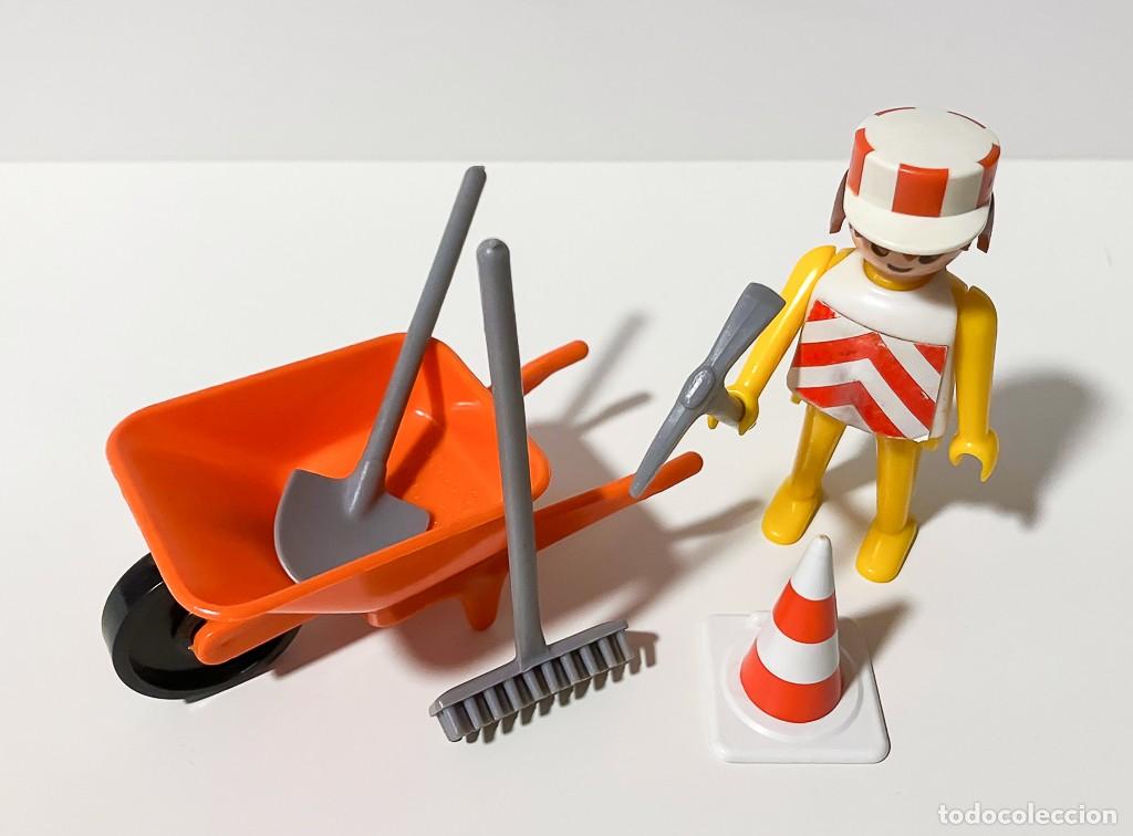 Playmobil: OBRERO CON CARRETILLA - PLAYMOBIL - REF: 3313 - Foto 4