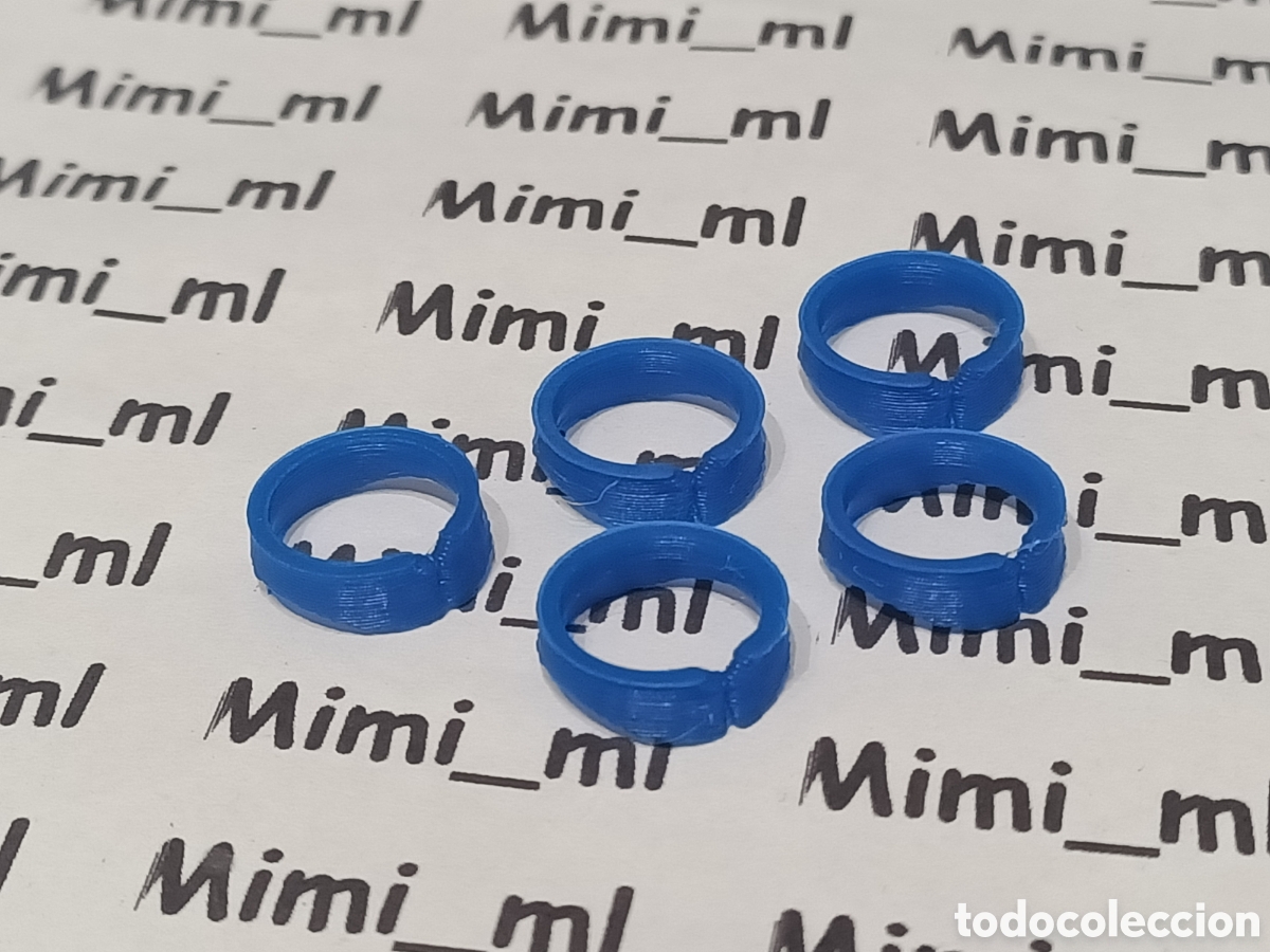 Playmobil: 6 cuellos azules en impresora 3d compatibles con Playmobil western oeste 4622