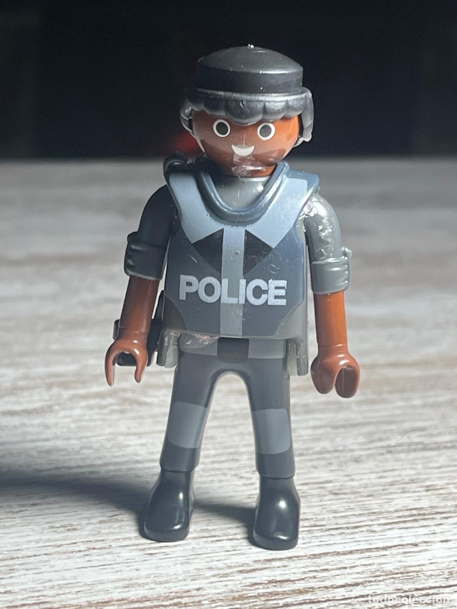 Playmobil: Figura Policia Guardia Soldado Antidisturbios Agente Playmobil Complemento Accesorio