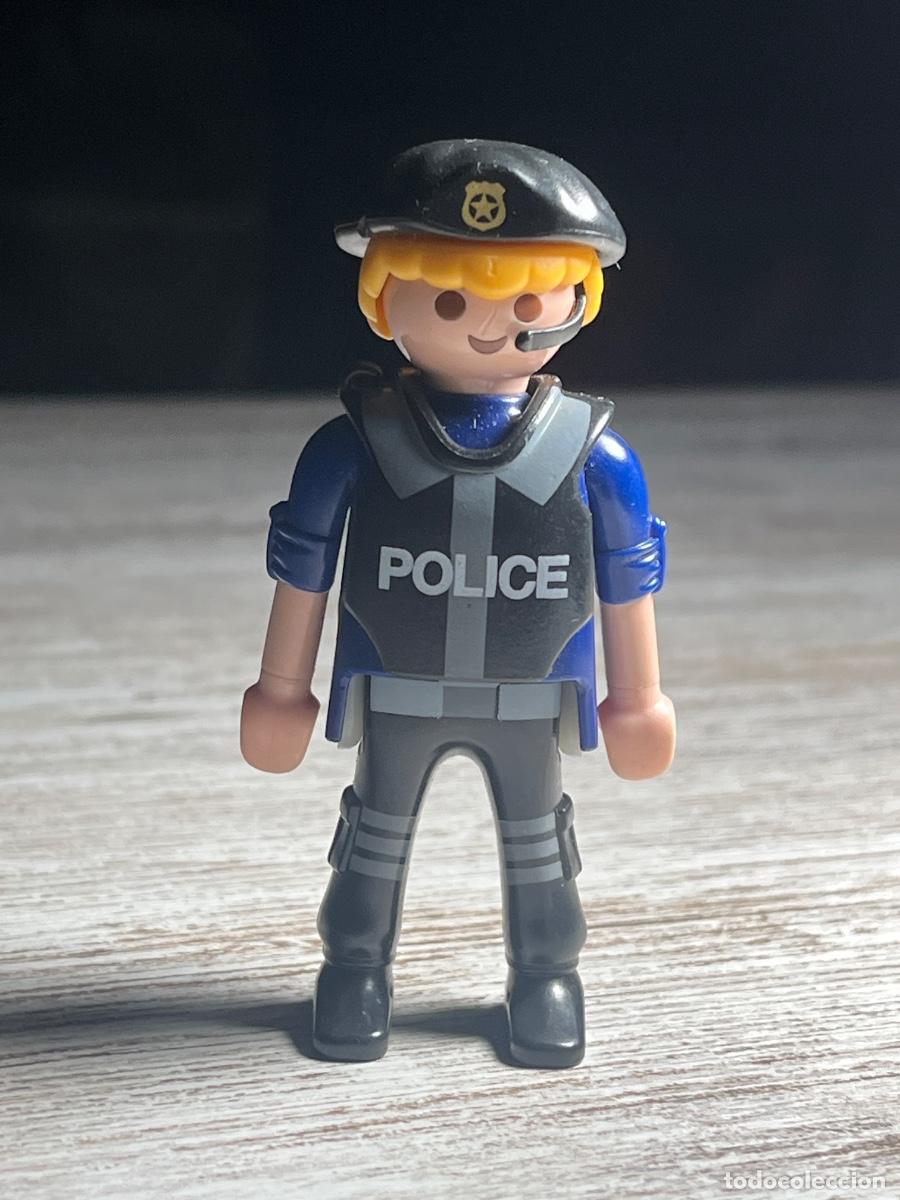 Playmobil: Figura Policia piloto Guardia Soldado Antidisturbios Agente Playmobil Complemento Accesorio